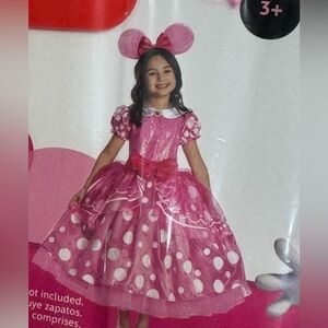 Minnie Mouse Dress Halloween Costume New Size 3-4